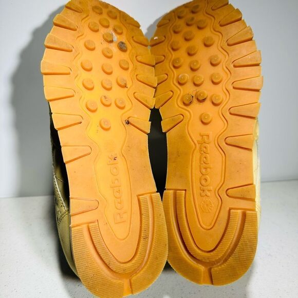Unisex Reebok CLASSIC LEATHER Wheat Trainer Wheat/Dark Brown M49995 Sz8 - Picture 7 of 7